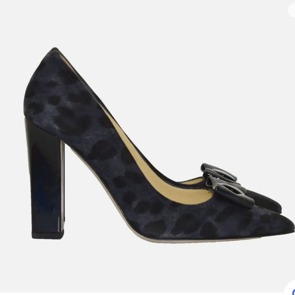 Kate Spade Leena Leopard Suede Block Heel,  Size: 8.5